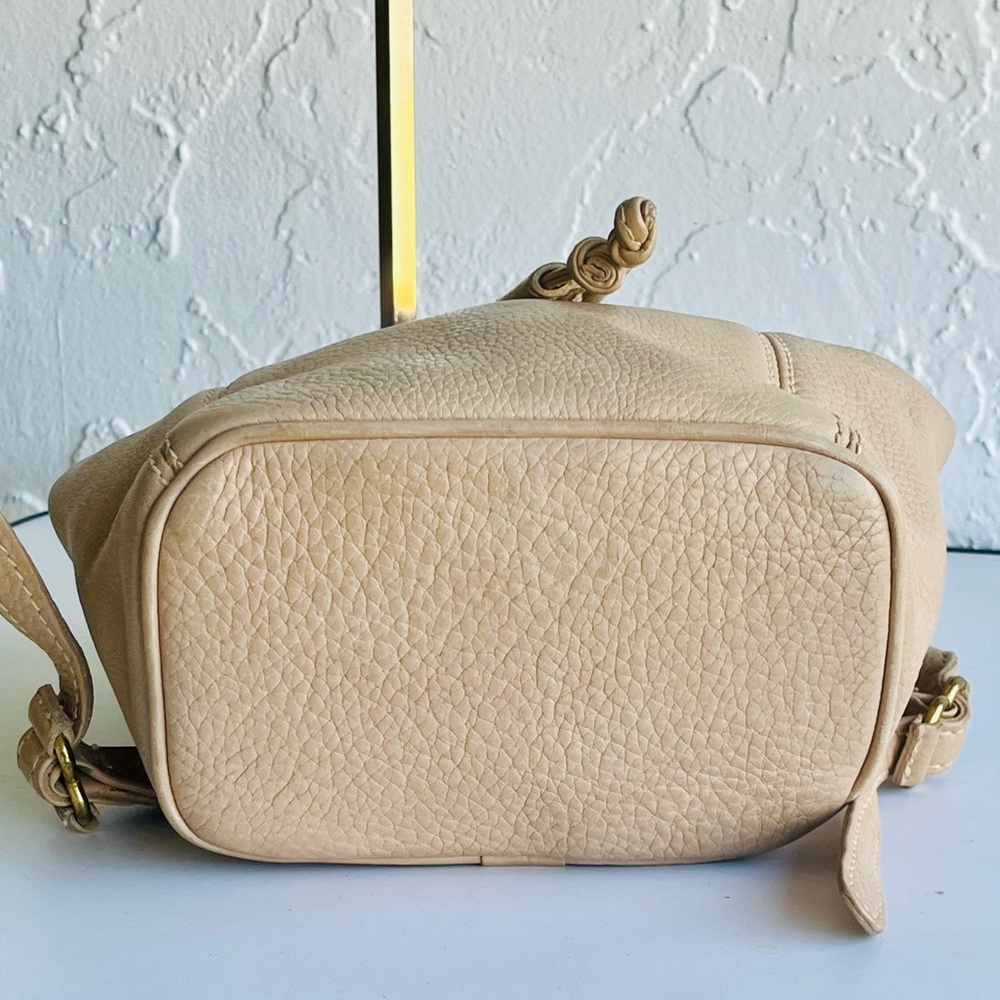 VINTAGE COACH SONOMA 4925 TAN PEBBLED LEATHER SMALL BACKPACK SHOULDER BAG - Picture 13 of 16